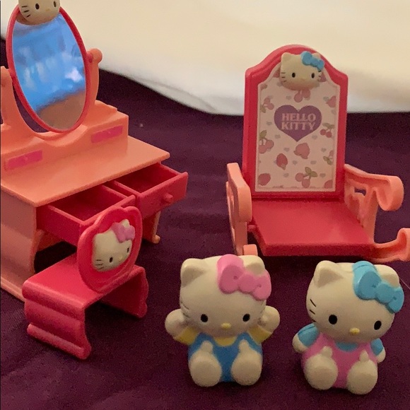 Hello Kitty authentic Sanrio1976 2009 mini toy set - Picture 1 of 8